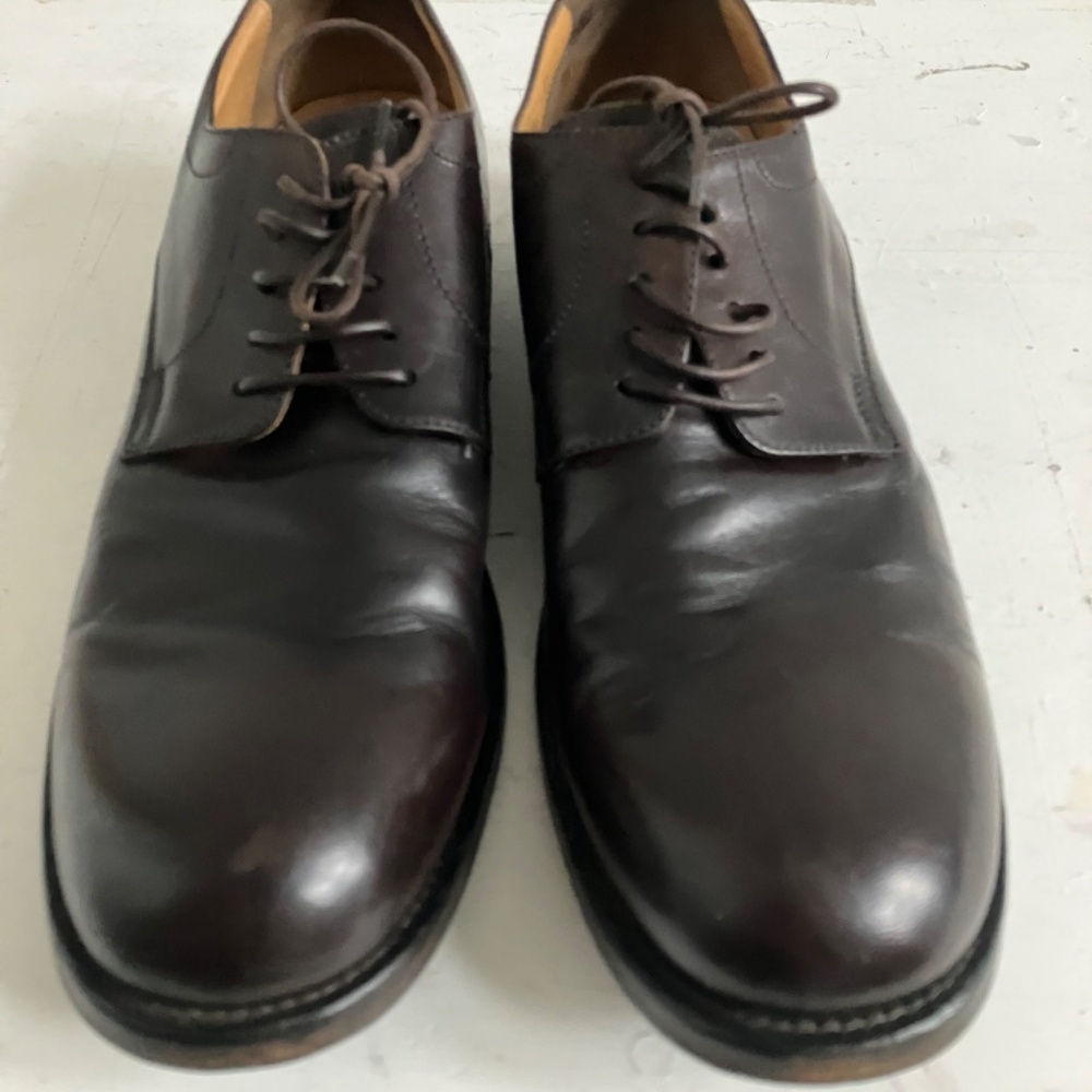 Barneys New York Co OP Men's Blucher Style Shoes Brown Size 13 Made in Italy